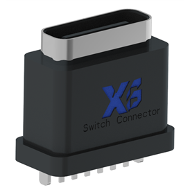 XB-ATCF-06-003 TYPE C 6P 플러그 방수 암좌리 H=10.0mm