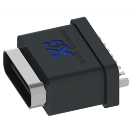 XB-ATCF-06-003 TYPE C 6P 立插防水母座H=10.0mm